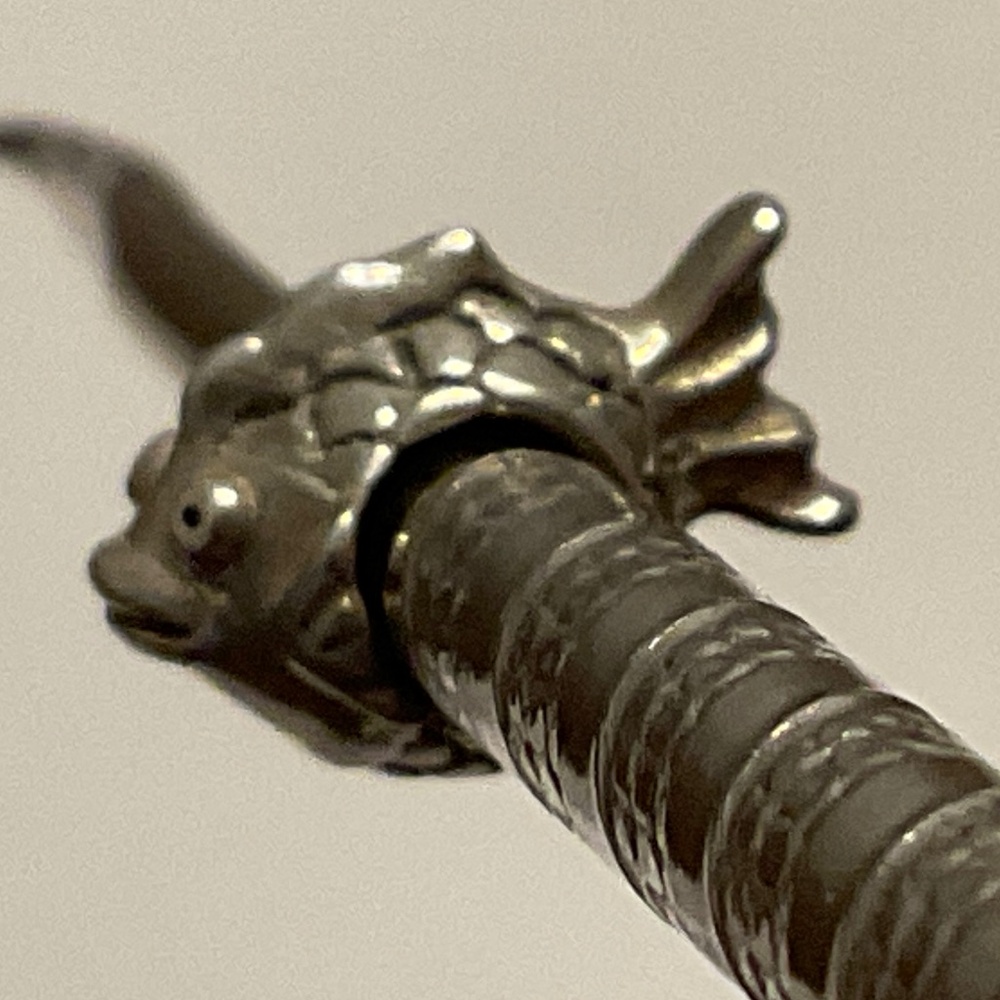 Retired Pandora Sterling Silver Happy Fish Charm Bead 790392
